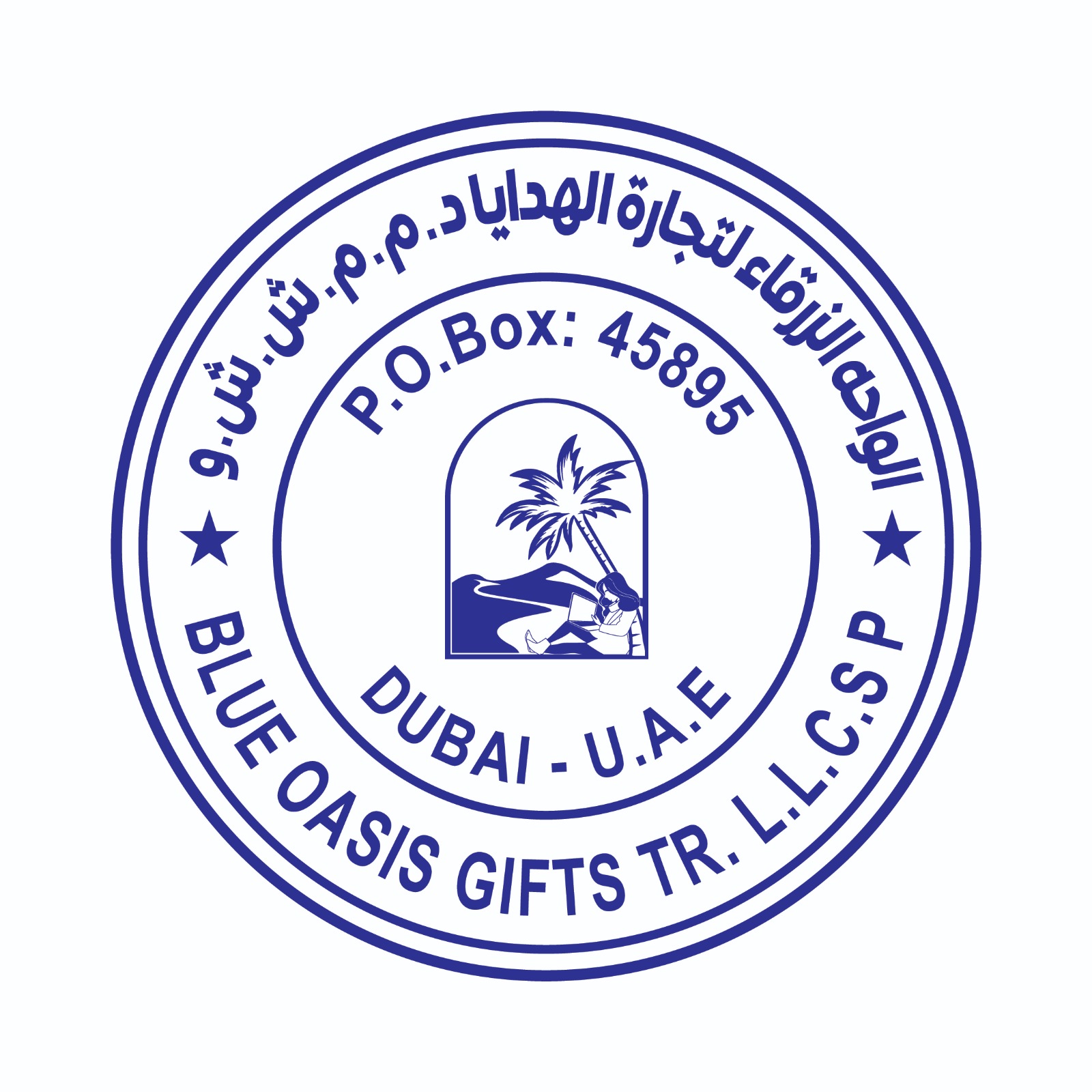 stamp custom round company stamp sample 4 in UAE