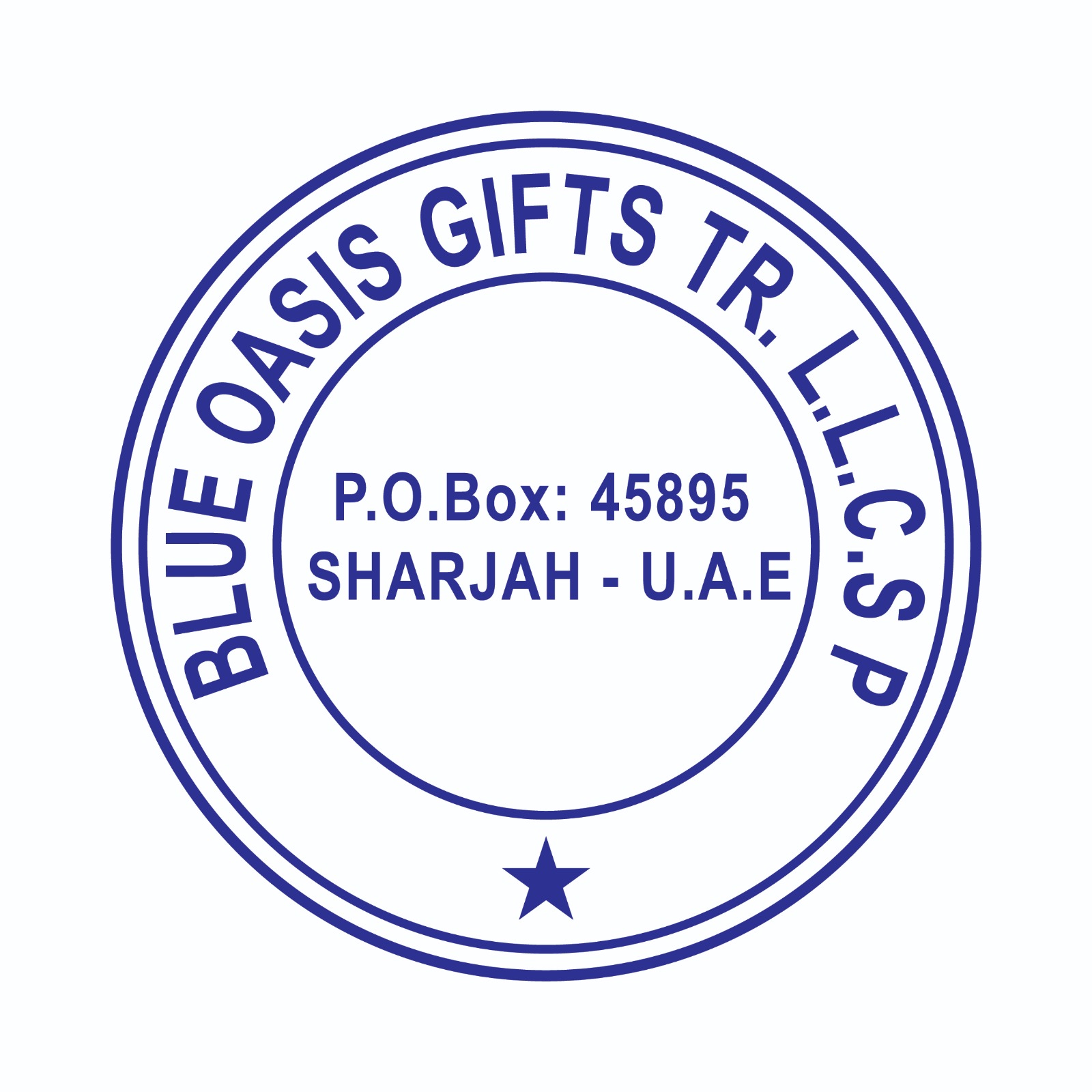 stamp custom round company stamp sample 6 in UAE