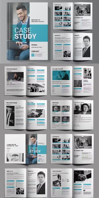 Saddle stitched A4 brochure printing sample from Blue Oasis