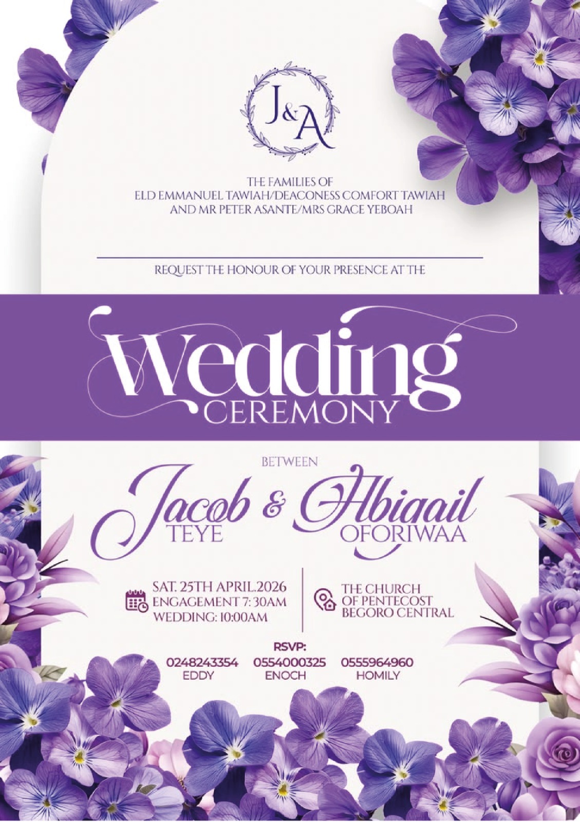 Wedding Invitation Design 16 by Blue Oasis Gifts Sharjah
