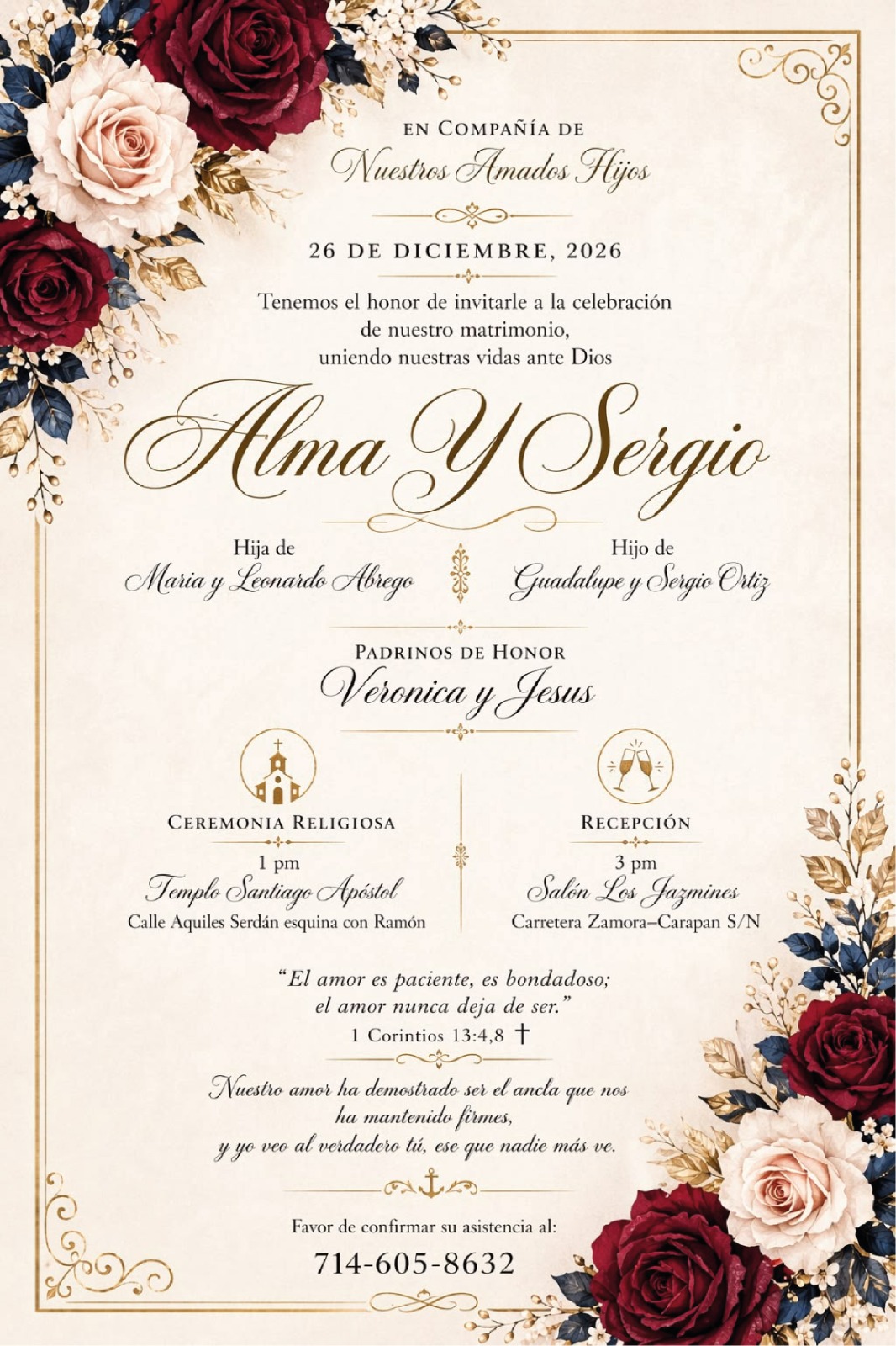 Wedding Invitation Design 05 by Blue Oasis Gifts Sharjah