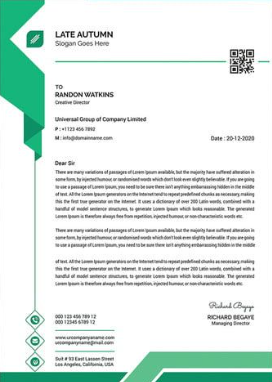 Custom company letterhead sample 8