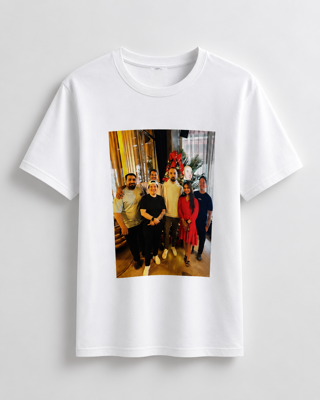 Promotional T-shirt with custom logo printing
