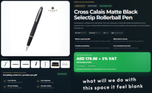 Cross Calais Polished Chrome Ballpoint Pen — related custom branded product in UAE