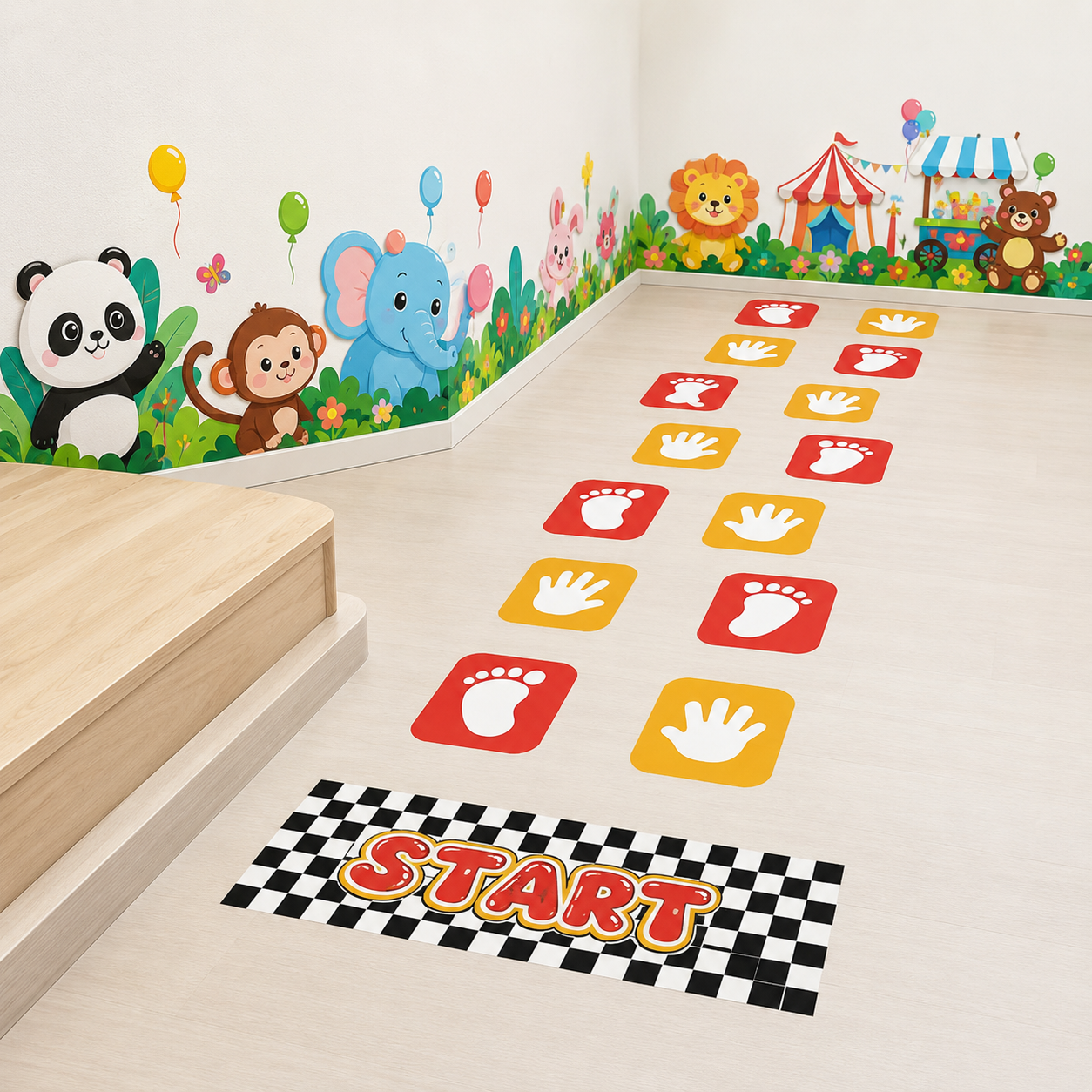 floor-sticker-printing-dubai Nursery game floor sticker