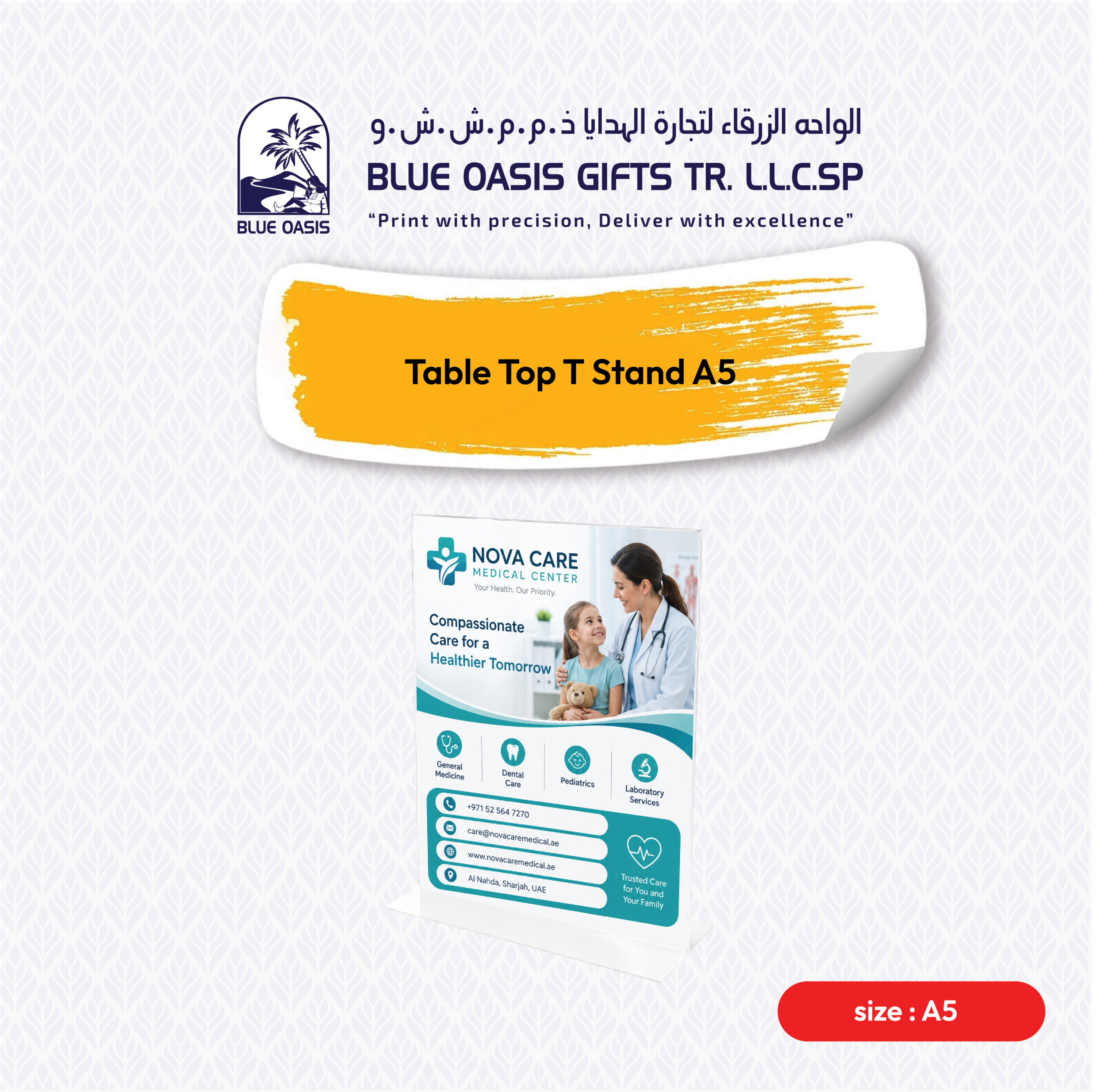 Table Top T Stand A5