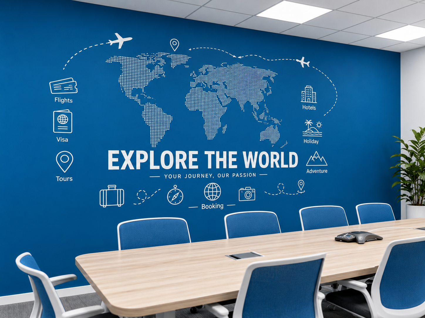 Travel Agency Wall Branding