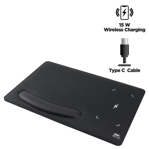 15W Wireless Fast Charging Mousepads/Forearm Support Type C — product photo 1