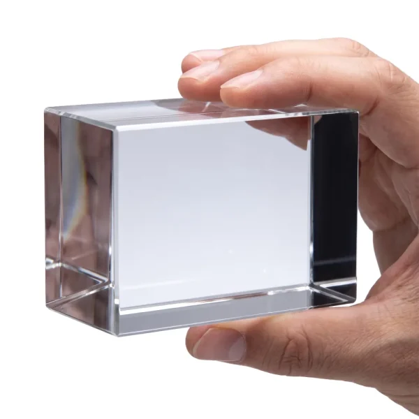 3D Rectangular Crystal Cube — product photo 1