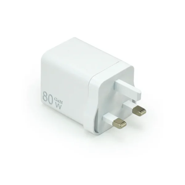 80W GaN Fast Charger Adaptor with Retractable Built-in Type-C Cable — product photo 1