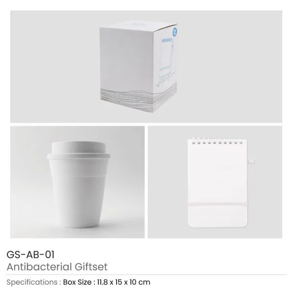 Antibacterial Gift Sets with Cup and Notepad — product photo 1