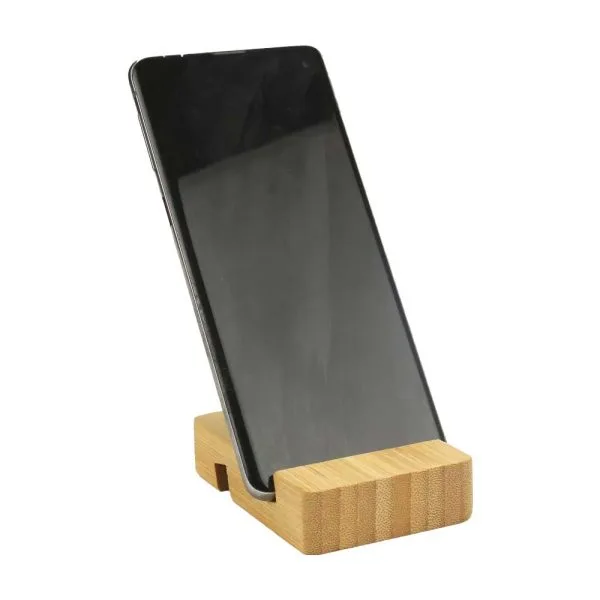 Bamboo Phone Stands with Two Different Slots — product photo 1
