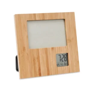 Bamboo Photo Frame with Digital Clock & Weather Station — related custom branded product in UAE