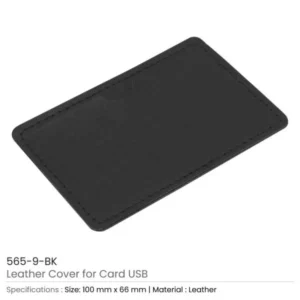 Black Leather Cover For Card Shaped USB Flash — related custom branded product in UAE