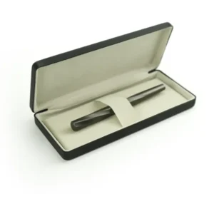 Black Pen Box in PU Leather with Soft Velvet Interior for Personalized Gifting — related custom branded product in UAE