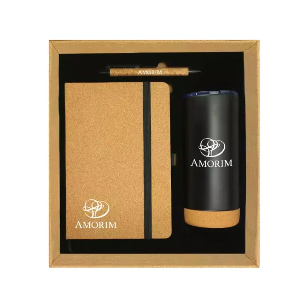 Cork Notebook Ball Pen and Tumbler Gift Sets GS-021 — product photo 1