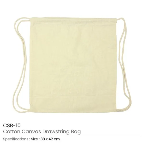 Cotton Canvas Drawstring Bags 145 GSM — product photo 1