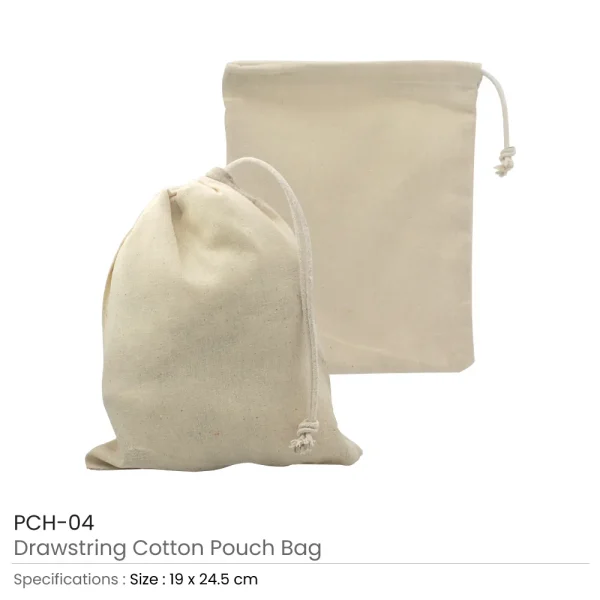 Cotton Pouch with Drawstring — product photo 1
