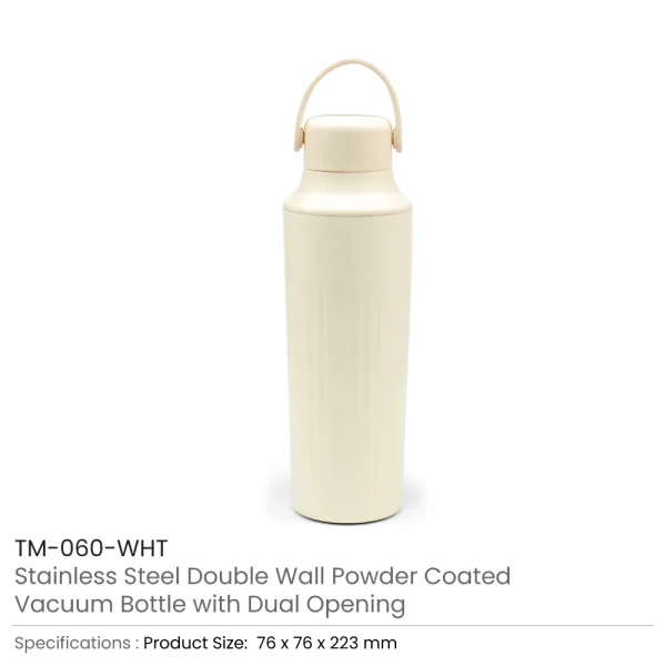 Dual Opening SS Bottles, Double-Wall Insulated Body, Powder Coated, 500ml — product photo 1