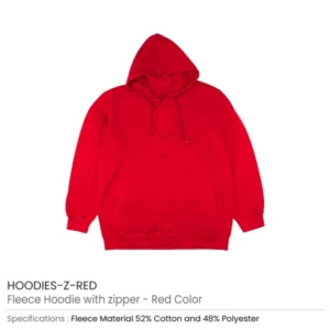 Fleece Hoodies with Zipper in (S to 3XL) Sizes — related custom branded product in UAE