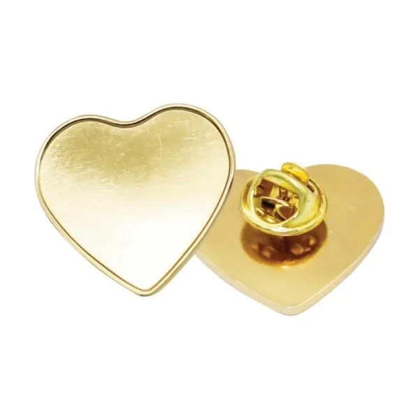 Heart Shape Metal Badges — product photo 1