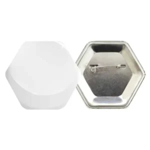 Hexagon Button Badges — related custom branded product in UAE