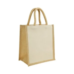 Laminated Cotton Bags with Natural Jute Gusset, 340 GSM (10 oz) — related custom branded product in UAE