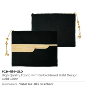 Laptop Sleeve Zipper Pouch with Tassel, Arabic Bisht Design Embroidery — related custom branded product in UAE