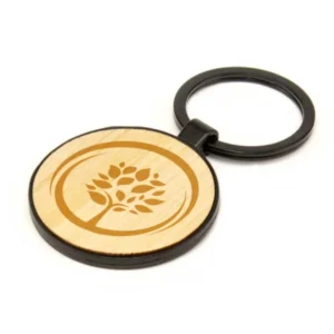 Metal Keychain with Bamboo — related custom branded product in UAE