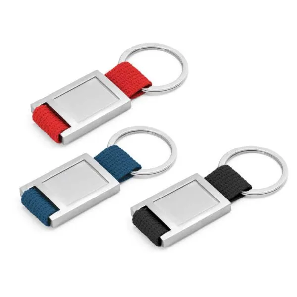 Metal Keychain with Strap — product photo 1