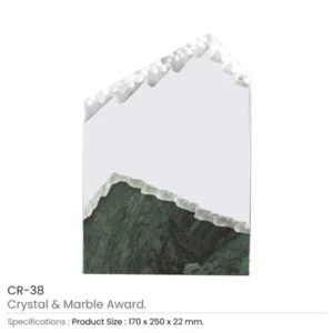 Mountain Shaped Crystal & Marble Awards in the Box — related custom branded product in UAE