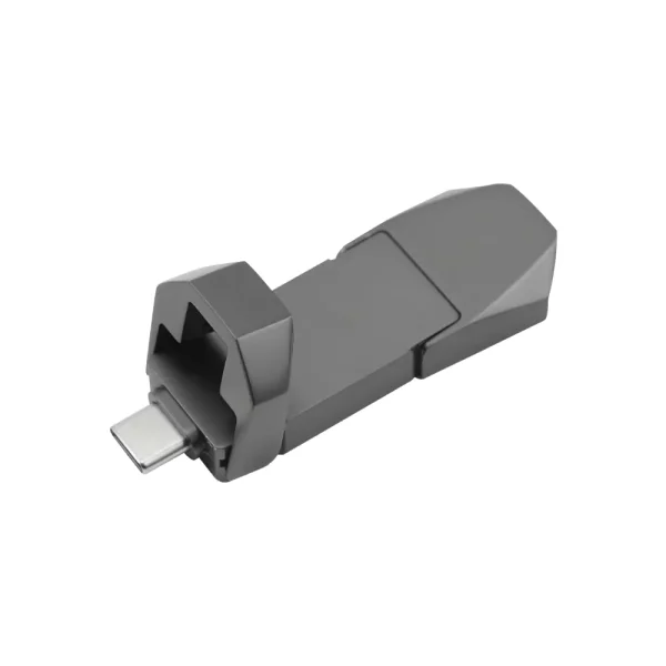OTG USB Flip in Gun Metal 32GB V. 3.0 Type C Flip Magnetic Cap — product photo 1