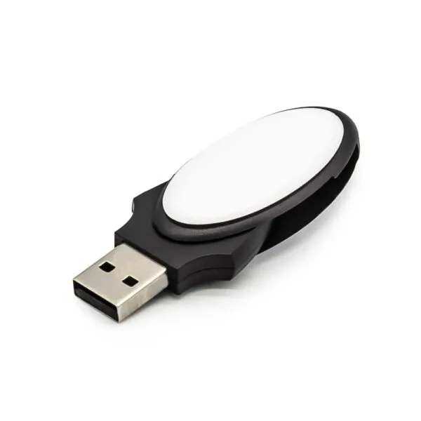 Oval Black Rubberized USB — product photo 1