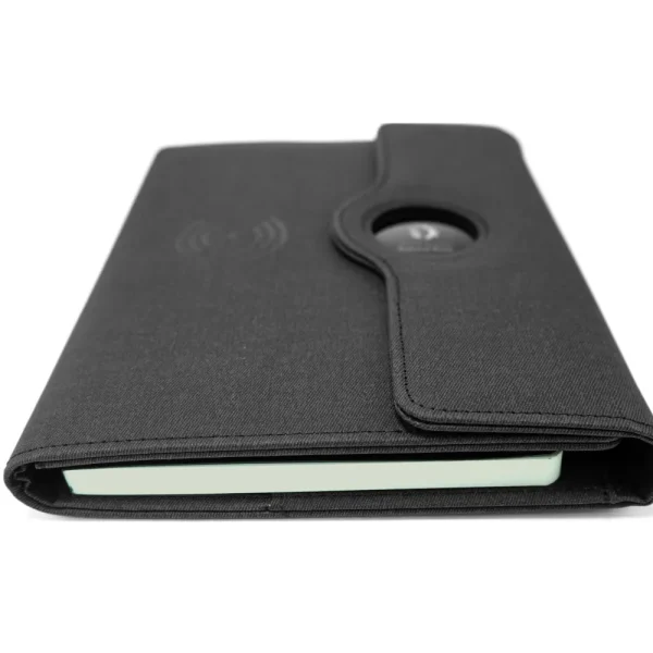 Powerbank Portfolio Notebook, 8000mAh, 15W Fast Wireless Charging — product photo 1
