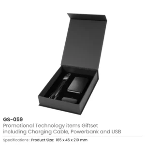 Premium Corporate Tech Gifts in Black Magnetic Closure Gift Box — related custom branded product in UAE