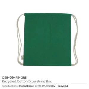 Recycled Cotton Drawstring Bags, 145gsm — related custom branded product in UAE