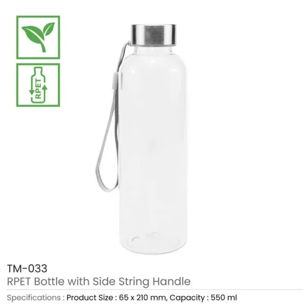 RPET Bottles with String Handle — product photo 1