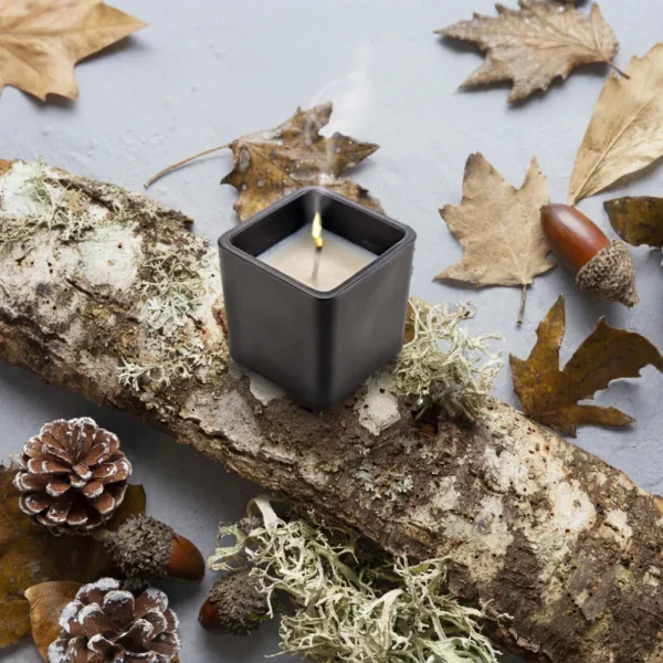 Scented Candles Arabian-Oud & Vanilla Fragrance in Glass Bottle — product photo 1