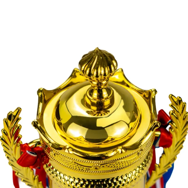 Small Cup Trophy with Removable Ribbon Attached to Both Handles — product photo 1