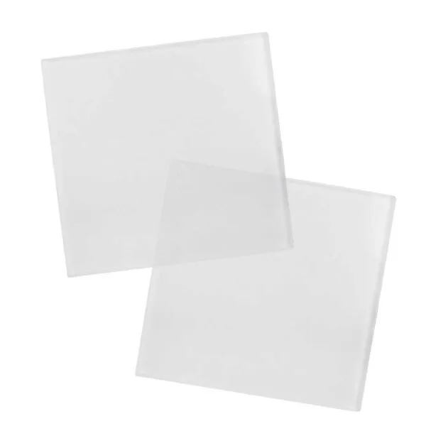 Square Glass Tea Coasters — product photo 1