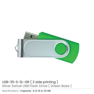 Silver Swivel USB Flash Drives — related custom branded product in UAE