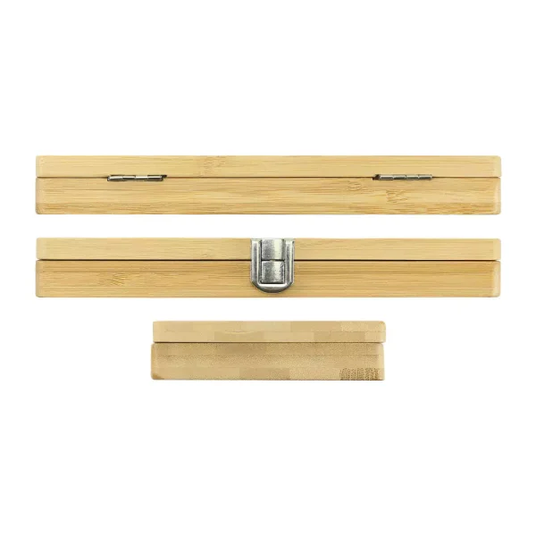 Tool Set in Bamboo Box with Silver Lock — product photo 1