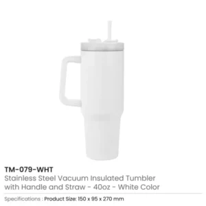 Tumblers with Handle and Straw in SS & Similar to Stanley Design, 1200ml — related custom branded product in UAE