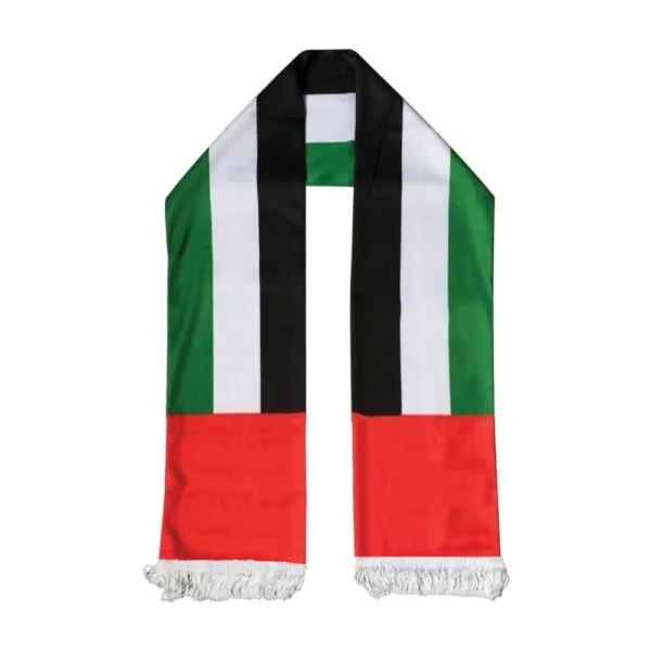 UAE Flag Satin Scarf — product photo 1