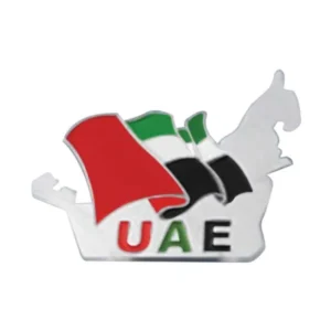 UAE Map Shape Flag Badges — related custom branded product in UAE