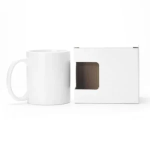 White Sublimation Ceramic Mugs with Box 11 oz — related custom branded product in UAE