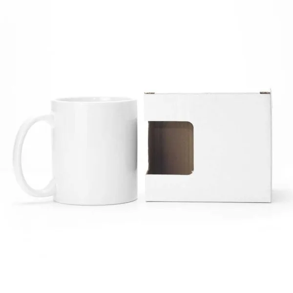 White Sublimation Ceramic Mugs with Box 11 oz — product photo 1