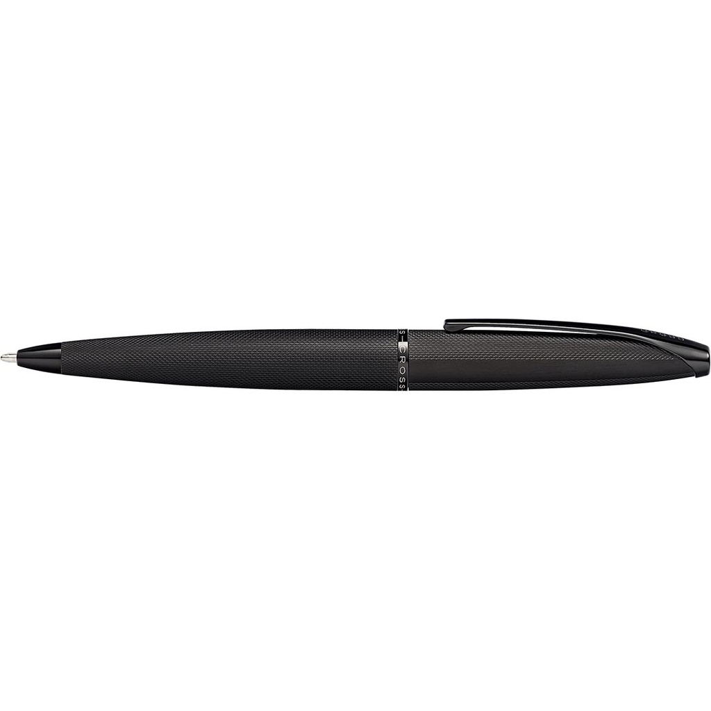 Cross ATX brushed black ballpoint pen side view thumbnail