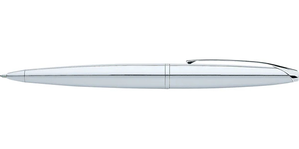 Cross ATX Pure Chrome pen thumbnail, clip-side profile