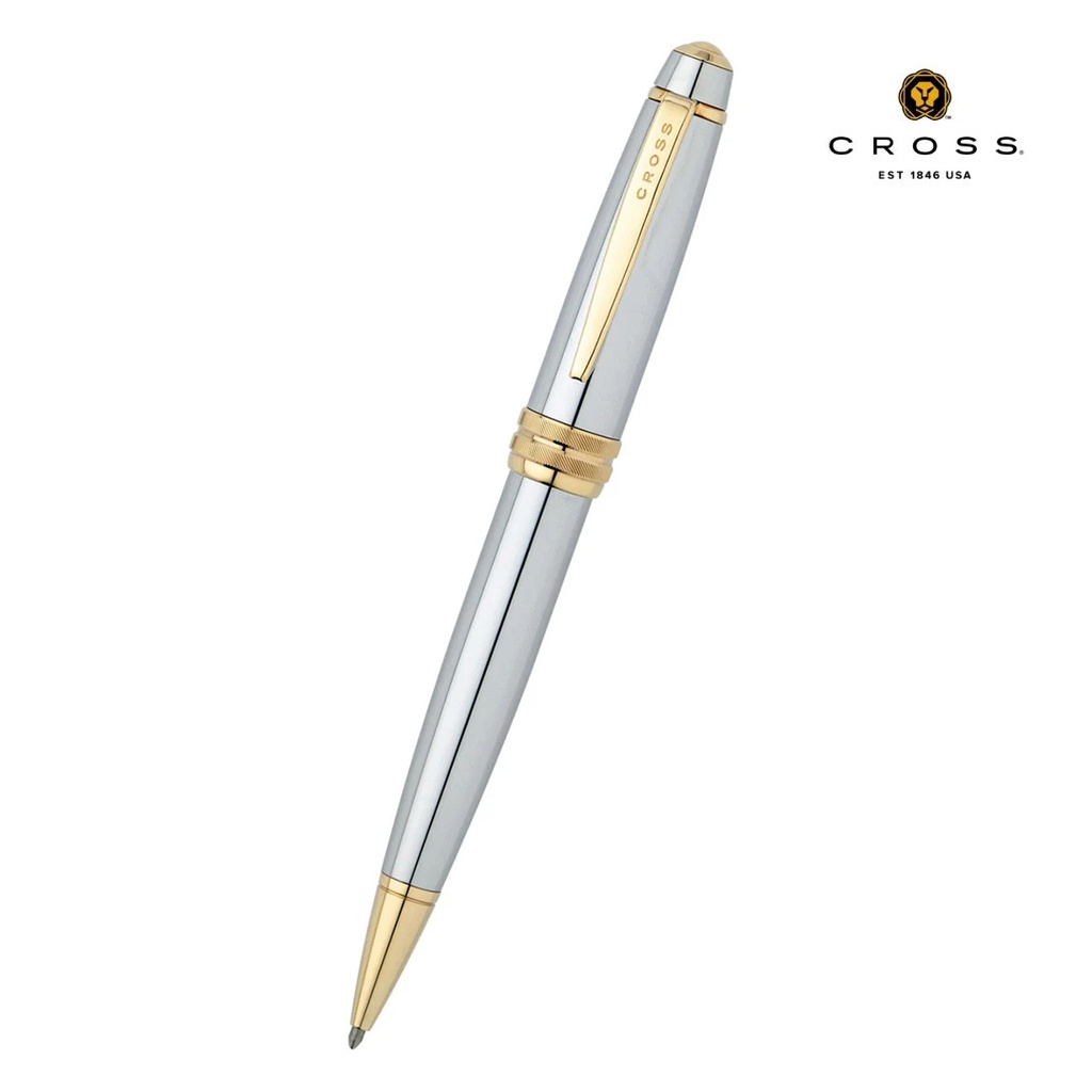 Cross Bailey Medalist silver and gold ballpoint pen with 23KT gold plated appointments